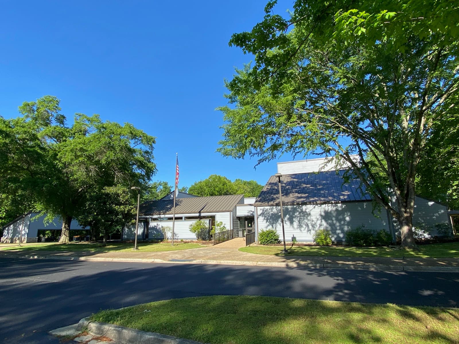The visitor center building at Wheeler National Wildlife Refuge