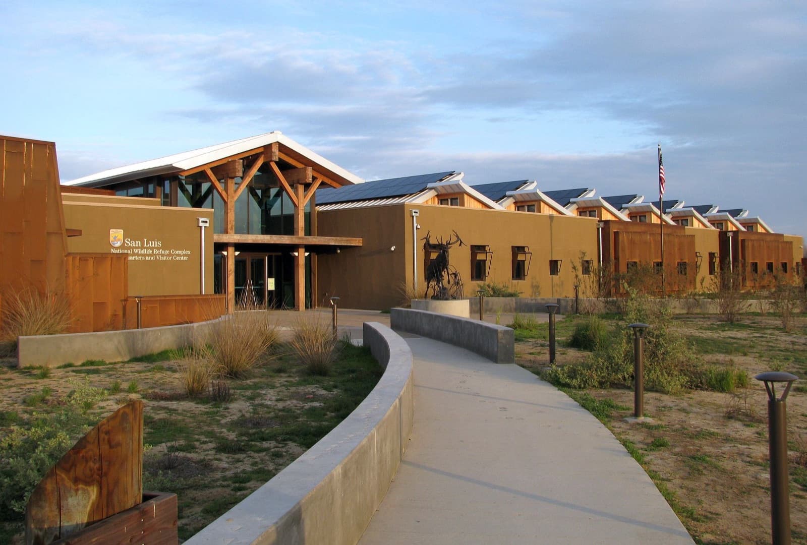 The San Luis refuge visitor center building