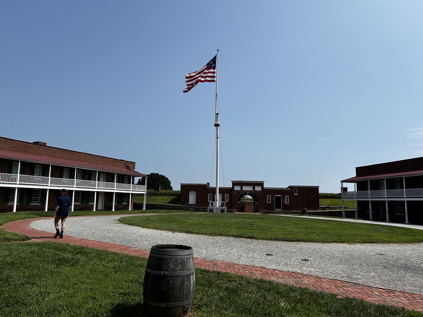 Interior of Fort McHenry in Baltimore